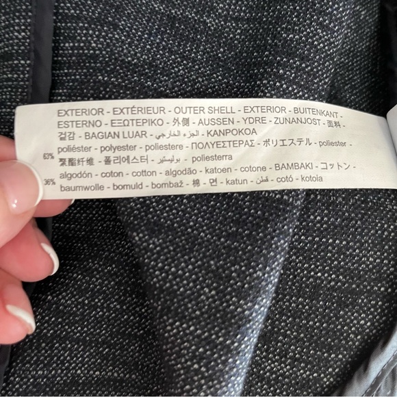 ZARA WINDOWPANE NAVY BLAZER - Picture 12 of 13